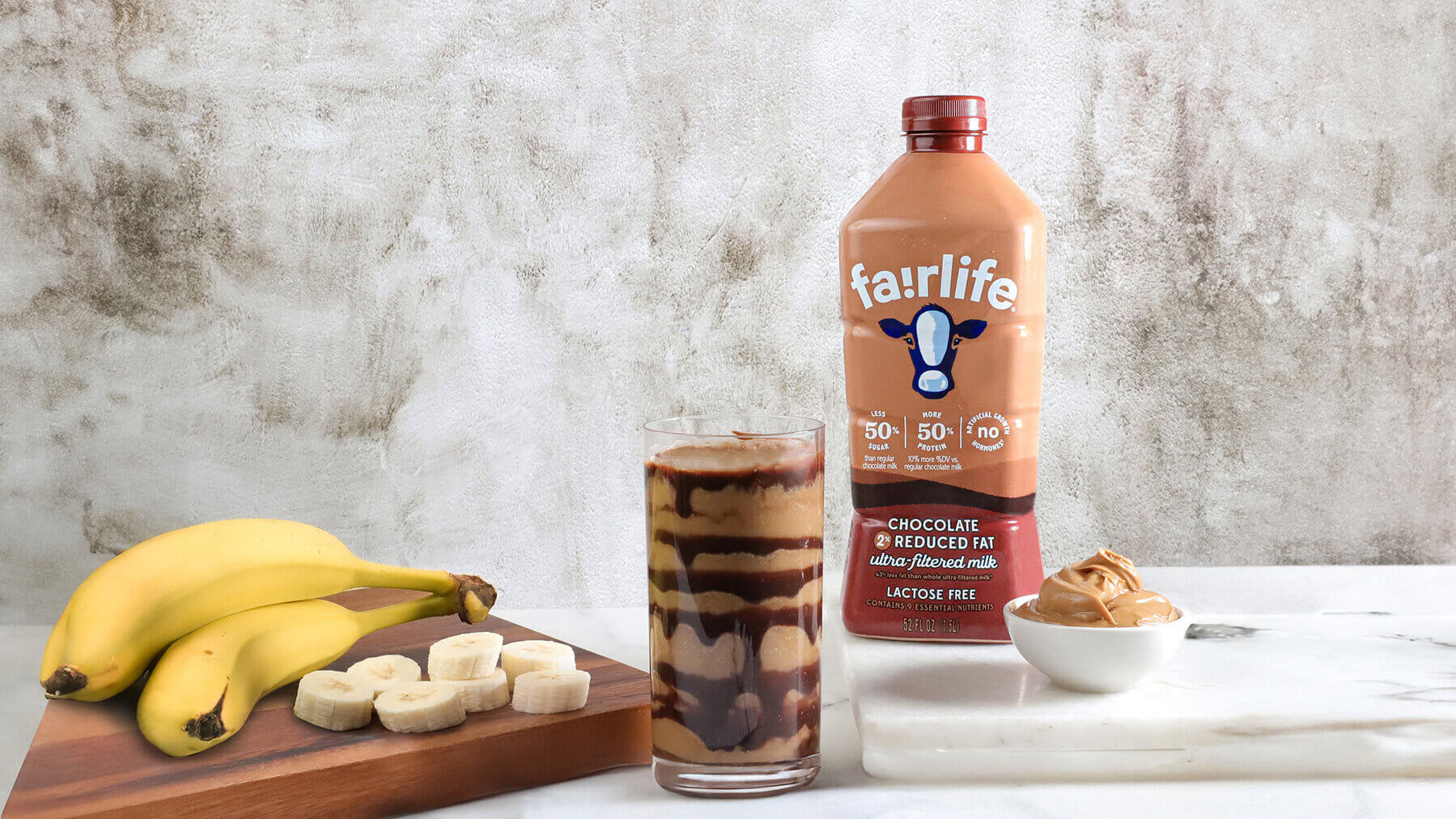 Lactose-Free Chocolate Peanut Butter Smoothie Recipe
