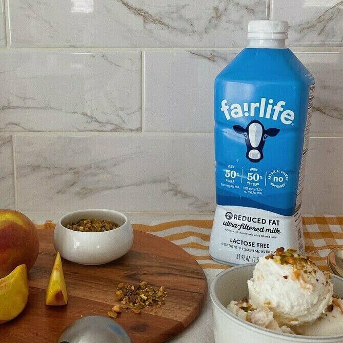 Lactose-Free Homemade Peach Ice Cream Recipe